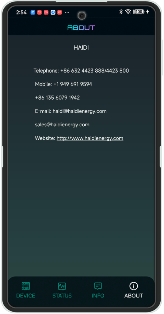 About Screen
